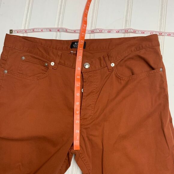 A.P.C. 33 X 34 Petit Standard Droit Etroit Pants Orange Slim Jeans Straight NEW - Picture 3 of 8